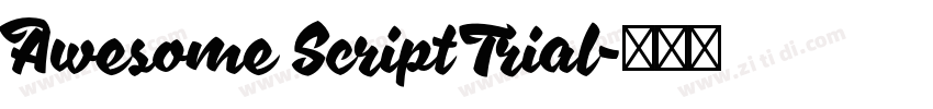 Awesome Script Trial字体转换 Awesome Script Trial字体转换